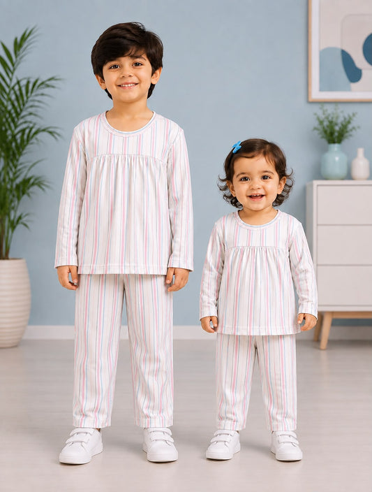 High quality soft Cotton - Soft Comfortable Pajama set for kids